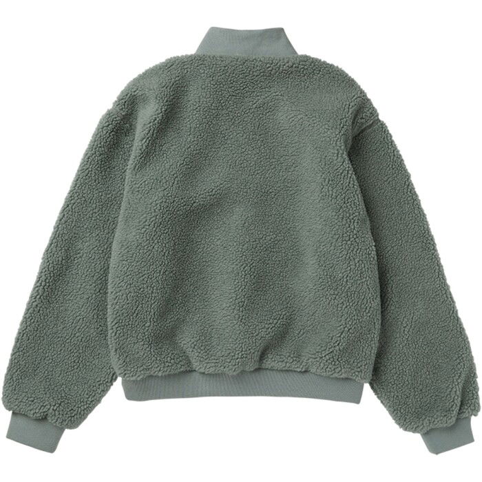 2024 Mystic Frauen Teddy Zip Up Sweatshirt 35104.240030 - Frozen Green